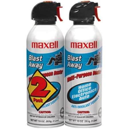 MAXELL Maxell DQ2809 Blast Away Canned Air Duster; Pack of 2 190026
